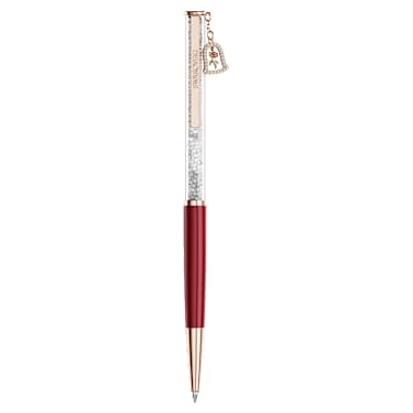Crystalline Kugelschreiber, Glocke, Rot lackiert, Roségold-Legierungsschicht - Swarovski, 5754639