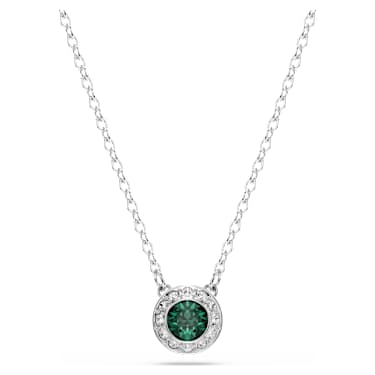 Una Angelic Set, Set (2), Yuvarlak kesim, Yeşil, Rodyum kaplama - Swarovski, 5754665