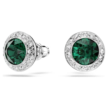 Conjunto Una Angelic, Conjunto (2), Lapidação redonda, Verde, Lacado a ródio - Swarovski, 5754665
