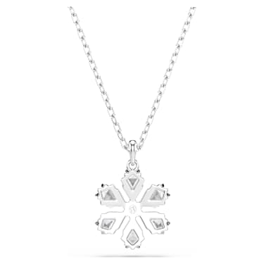 Idyllia Hänge, Blandade slipningar, Snöflinga, Vit, Rodiumpläterad - Swarovski, 5754686
