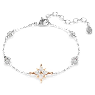 Symbolica 브레이슬릿, 라운드 컷, 달, 화이트, 믹스드 플래팅 - Swarovski, 5754689
