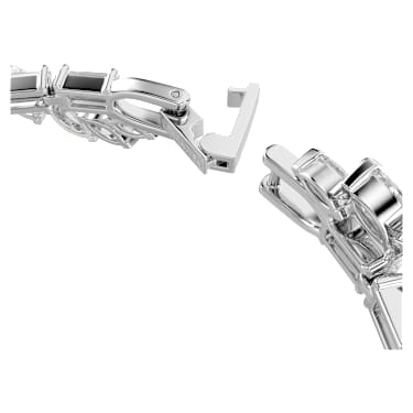 Pulseira Mesmera, Combinação de lapidações, Branca, Lacado a ródio - Swarovski, 5754818