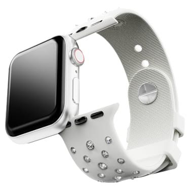 Uhrenarmband, Silikon mit Naht, Grau, Edelstahl - Swarovski, 5755223