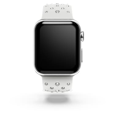 체인 스트랩, 스티칭 실리콘, 그레이, 스테인리스 스틸 - Swarovski, 5755223