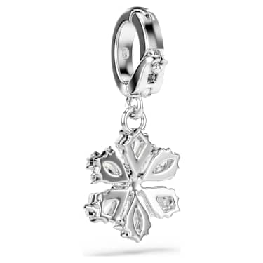 Idyllia Charm, Karışık kesimler, Kar tanesi, Beyaz, Rodyum kaplama - Swarovski, 5755513