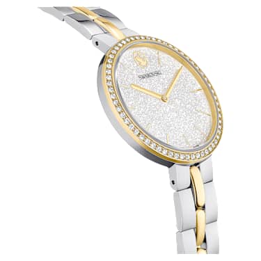 Relógio Cosmopolitan, Fabrico suíço, Pulseira de metal, Prata, Acabamento de combinação de metais - Swarovski, 5755660