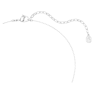 Pendentif Vienna, Tailles variées, Plume, Blanc, Métal rhodié - Swarovski, 5756111