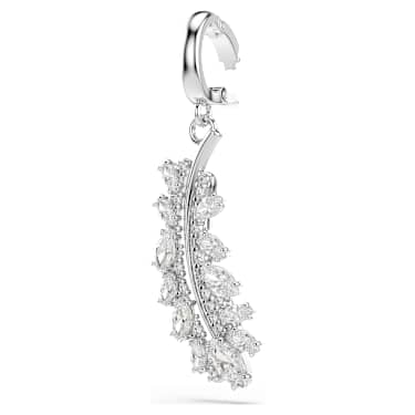 Vienna チャーム, ミックスカット, フェザー, ホワイト, ロジウム・プレーティング - Swarovski, 5757739