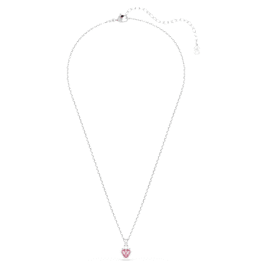 Chroma medál, Vegyes metszés, Rózsaszín, Ródium bevonattal - Swarovski, 5757789
