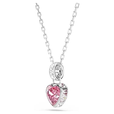 Chroma 펜던트, 믹스 컷, 핑크, 로듐 플래팅 - Swarovski, 5757789