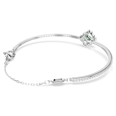 Una Angelic Armreif, Verschiedene Schliffe, Grün, Rhodiniert - Swarovski, 5757791