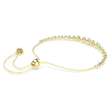 Imber Armband, Rundslipad, Blå, 18K guldfinish - Swarovski, 5757824