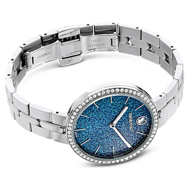 Cosmopolitan watch, Swiss Made, Metal bracelet, Silver tone, Stainless steel - Swarovski, 5757990