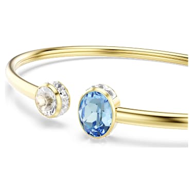 Chroma bangle, Mixed cuts, Multicolored, 18K gold finish - Swarovski, 5757998