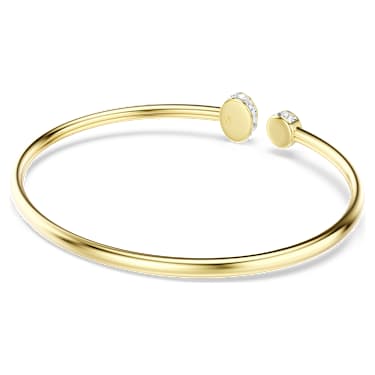 Chroma bangle, Mixed cuts, Multicoloured, 18K gold finish - Swarovski, 5757998