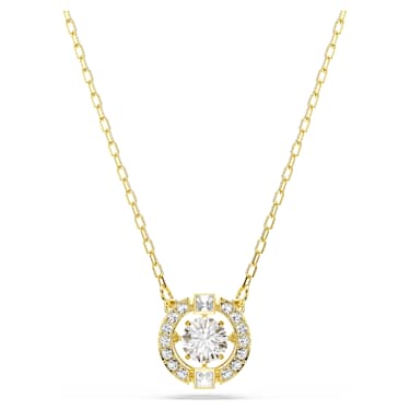 Una Angelic 链坠, 混合切割, 白色, 金色饰面 - Swarovski, 5758061