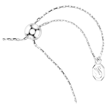Zapestnica Sublima, Okrogli rez, Zvezda, Bela, Prevleka iz rodija - Swarovski, 5758392