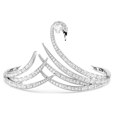 Vienna tiara, Vegyes metszés, Hattyú, Ródium bevonattal - Swarovski, 5758405