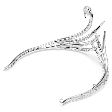 Vienna tiara, Vegyes metszés, Hattyú, Ródium bevonattal - Swarovski, 5758405