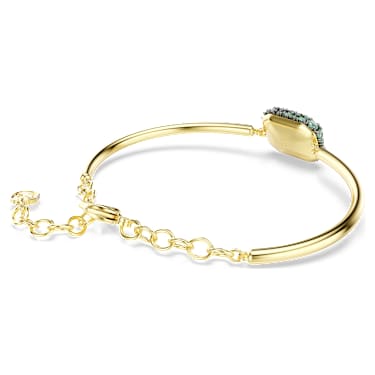 Sublima karperec, Nyolcszög metszés, Zöld, 18 kt-os aranybevonat - Swarovski, 5758457
