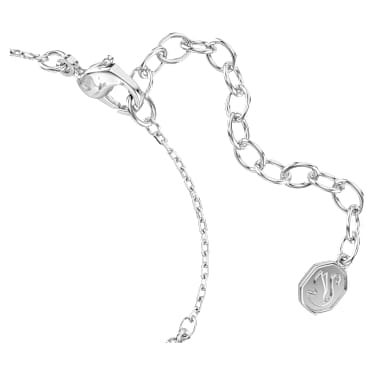 Swan armband, Verschillende slijpvormen, Zwaan, Wit, Rodium toplaag - Swarovski, 5758682