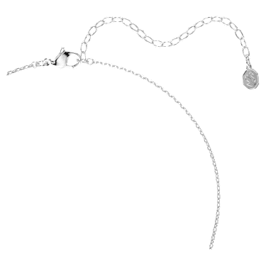Colier Mesmera, Tăietură marquise, Alb, Placat cu rodiu - Swarovski, 5759838