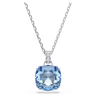 Millenia 鏈墜, 枕形切割, 藍色, 鍍白金色 - Swarovski, 5760057