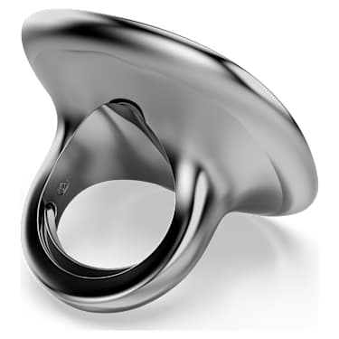 Koktajl prstan Una Angelic, Blazinasti rez, Bel, Prevleka iz rutenija - Swarovski, 5760117