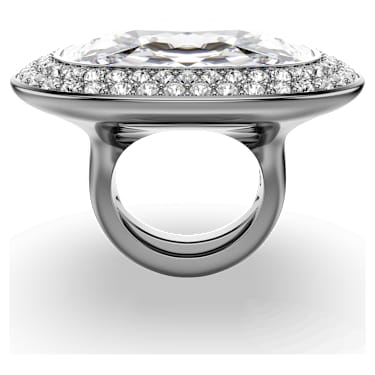 Una Angelic 个性戒指, 枕形切割, 白色, 镀钌 - Swarovski, 5760118