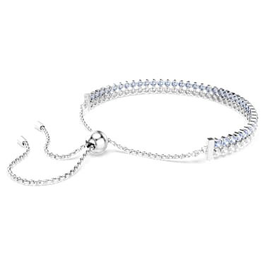 Matrix Bileklik, Yuvarlak kesim, Mavi, Rodyum kaplama - Swarovski, 5760151
