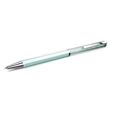 Crystalline ballpoint pen, Blue lacquered, chrome plated - Swarovski, 5760216