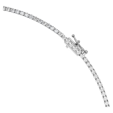 Octagon necklace, Lab-grown diamonds 12.01 ct tw, Octagon shape, 18K white gold - Swarovski, 5760371