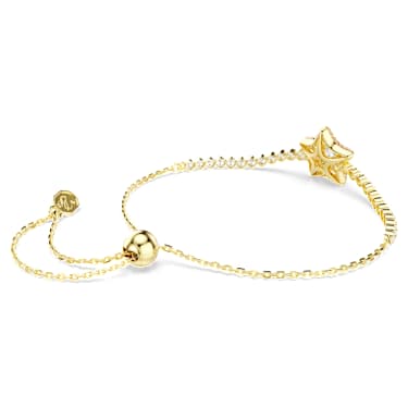 Sublima สร้อยข้อมือ, เจียระไนทรงกลม, ดวงดาว, หลากสี, ตกแต่งผิวด้วยทองคำ 18K - Swarovski, 5760559