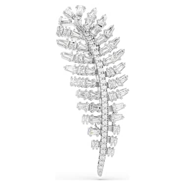 Broška Vienna, Mešani rezi, Pero, Bela, Prevleka iz rodija - Swarovski, 5760564