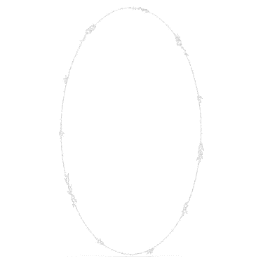 Collana Mesmera, Taglio Marquise, Bianca, Placcato rodio - Swarovski, 5760760