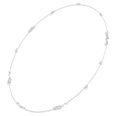 Collana Mesmera, Taglio Marquise, Bianca, Placcato rodio - Swarovski, 5760760