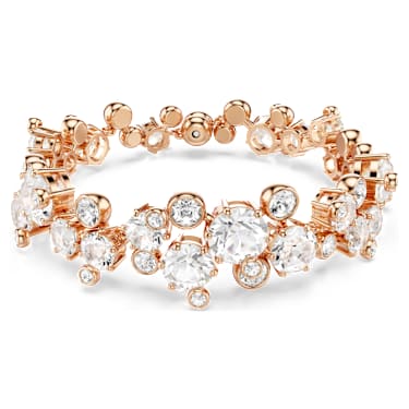 Constella สร้อยข้อมือ, เจียระไนทรงกลม, ขาว, ตกแต่งผิวด้วยโรสโกลด์ 18K - Swarovski, 5760993