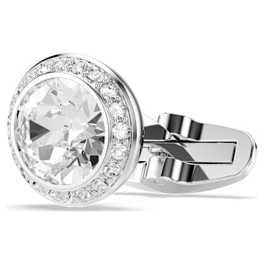 Gemelos Una Angelic, Talla redonda, Blancos, Baño de rodio - Swarovski, 5761046