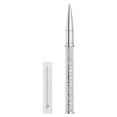 Crystalline golyóstoll, Fehér lakkozott, krómozott - Swarovski, 5762076