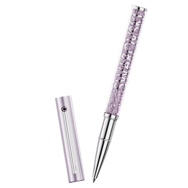 Crystalline balpen, Paars gelakt, verchroomd - Swarovski, 5762077