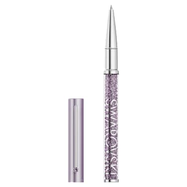 Crystalline ballpoint pen, Purple lacquered, Chrome plated - Swarovski, 5762077