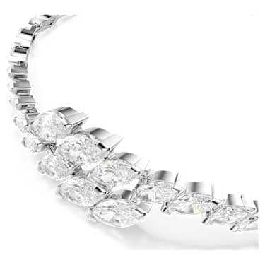 Mesmera 套裝, 套裝 (3)，欖尖形切割, 白色, 鍍白金色 - Swarovski, 5762135