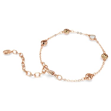 Bransoletka Imber, Szlif okrągły, Różnokolorowa, Wykończenie z 18-karatowego różowego złota - Swarovski, 5762242