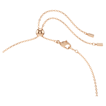 Constella necklace, Round cut, White, 18K rose gold finish - Swarovski, 5762348