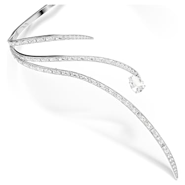 Vienna 项链, 混合切割, 白色, 镀铑 - Swarovski, 5762523