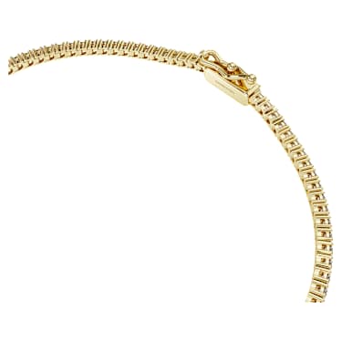 Bracelet Tennis Eternity, Diamants créés en laboratoire 1,5 ct tw, Forme ronde, Blanc, Or jaune 14 carats - Swarovski, 5763008