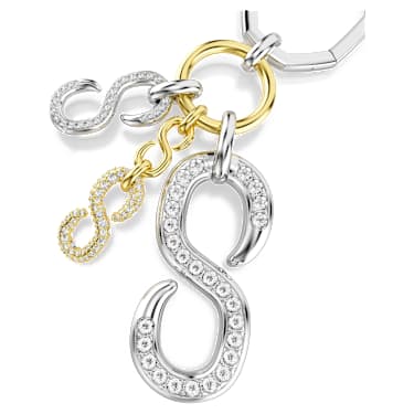 Handtaschen-Charm, Rundschliff, Weiß, Metallmix - Swarovski, 5763019