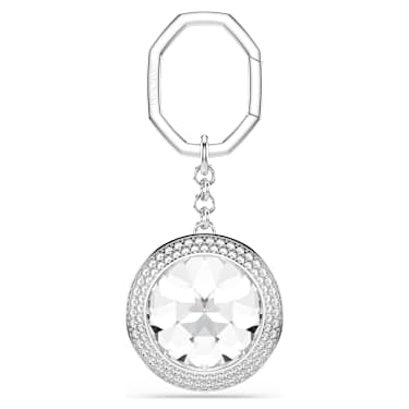 Accesorio para bolso, Talla redonda, Blanco, Baño de rodio - Swarovski, 5763032