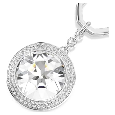 Accessorio per borse, Taglio Round, Bianco, Placcato rodio - Swarovski, 5763032