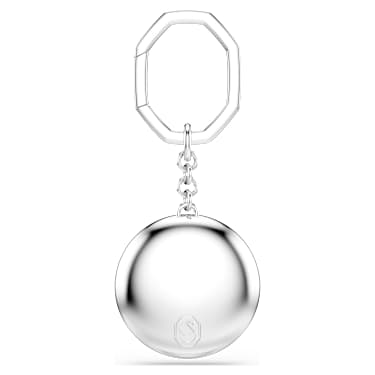 Accesorio para bolso, Talla redonda, Blanco, Baño de rodio - Swarovski, 5763032